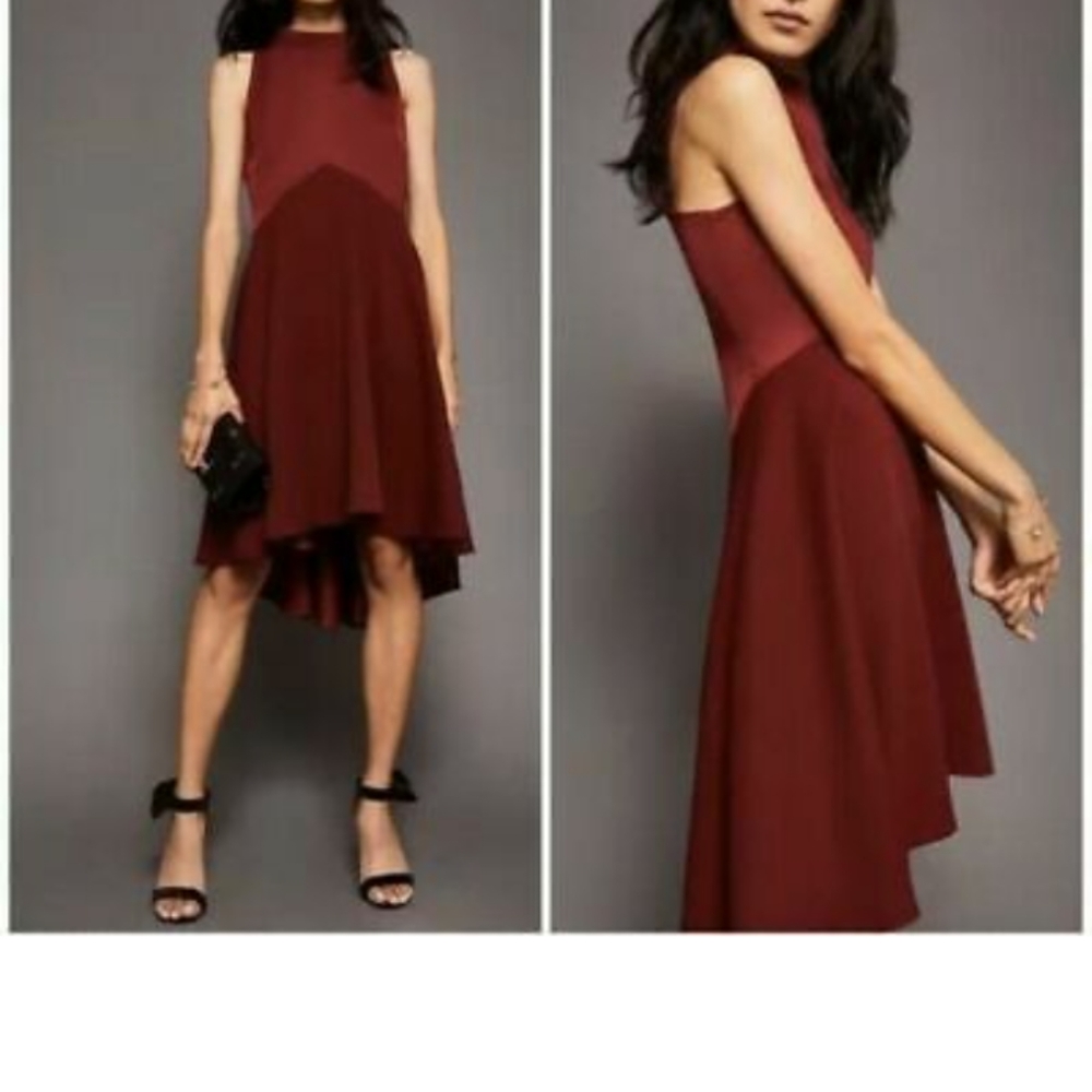 Ted Baker London Kendal drop waist hi low hem dress NWT